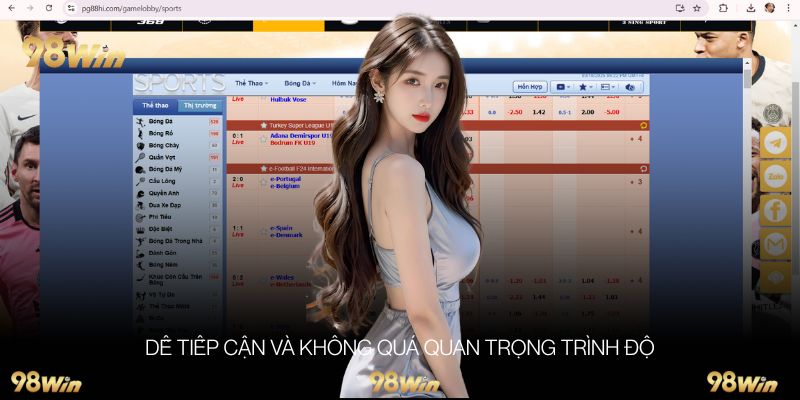 Dễ tiếp cận và không quá quan trọng trình độ